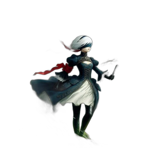 staff, robot, weapon, dress transparent PNG cut-out