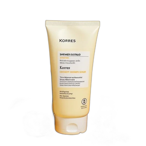 korres, aroma, shower, scrub transparent PNG cut-out