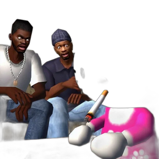 3d render, concept art, vaporwave, fire transparent PNG cut-out