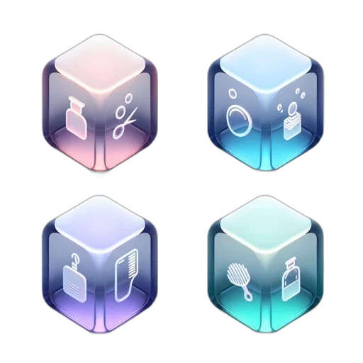 jewelry, concept art, 3d render, vaporwave transparent PNG cut-out