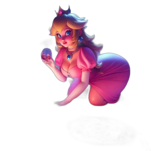 staff, dress, creature, crown transparent PNG cut-out