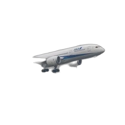 3d render, photorealistic, white, airplane transparent PNG cut-out
