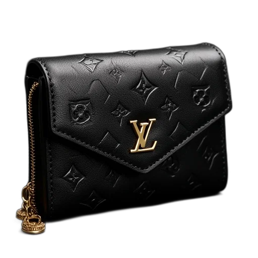 black, louis, vuitton, wallet transparent PNG cut-out