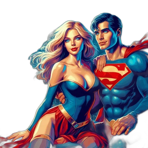 comic book art, fantasy art, concept art, watercolor transparent PNG cut-out