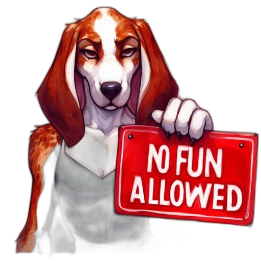 anthropomorphic, dog, figure, reddish-brown transparent PNG cut-out