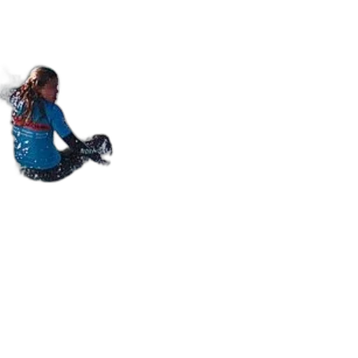 shoes, hair, creature, staff transparent PNG cut-out