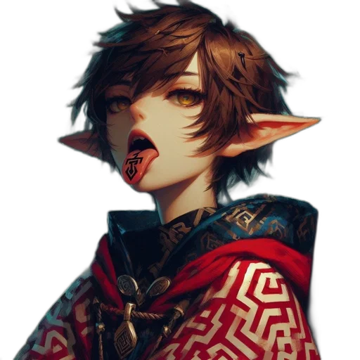 face, staff, mask, dragon transparent PNG cut-out