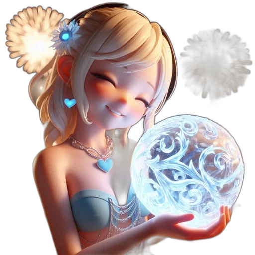 staff, jewelry, mask, flower transparent PNG cut-out