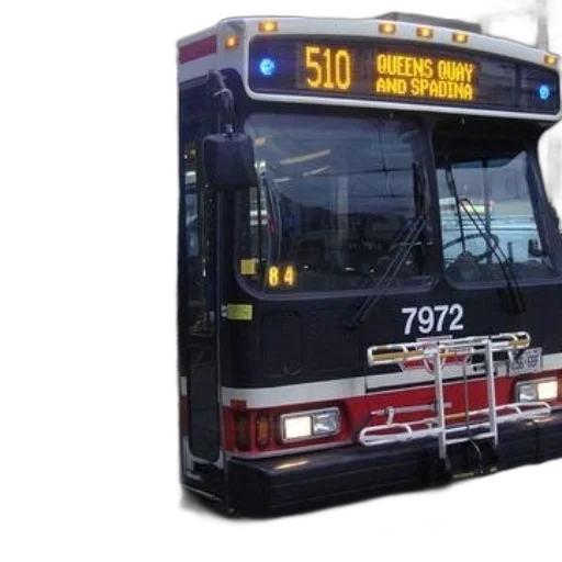 photorealistic, bus, number, 510 transparent PNG cut-out