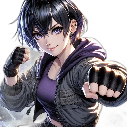 weapon, jacket, anime, fantasy art transparent PNG cut-out