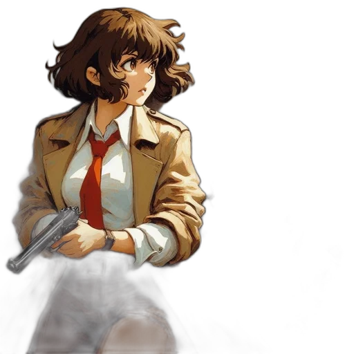 jacket, weapon, staff, concept art transparent PNG cut-out