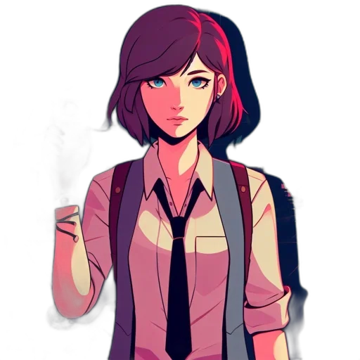 jacket, staff, face, pixel art transparent PNG cut-out
