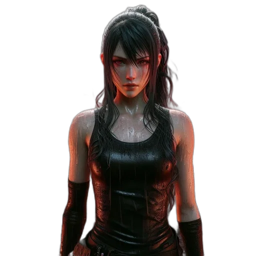 concept art, cyberpunk, 3d render, fantasy art transparent PNG cut-out