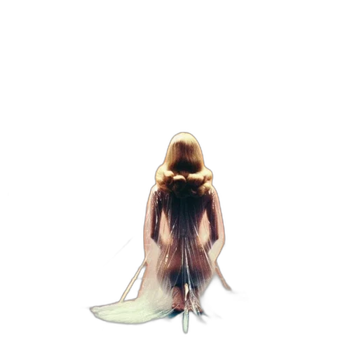 hair, creature, dress, sword transparent PNG cut-out