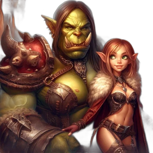 fantasy art, concept art, comic book art, pixel art transparent PNG cut-out