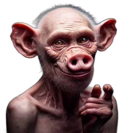 animal, creature, face, mask transparent PNG cut-out