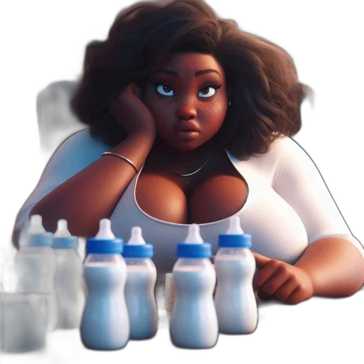 bottle, dress, concept art, 3d render transparent PNG cut-out