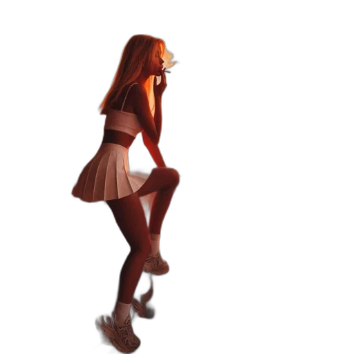dress, shoes, staff, robot transparent PNG cut-out
