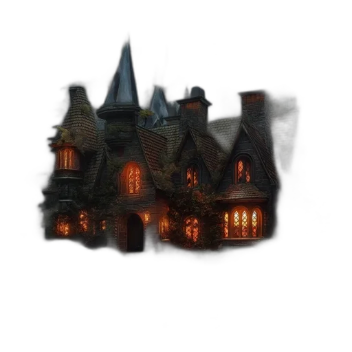 building, concept art, 3d render, pixel art transparent PNG cut-out