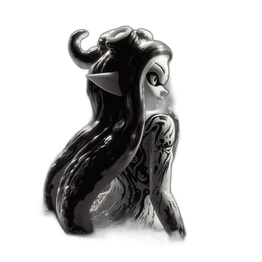hair, creature, mask, dragon transparent PNG cut-out