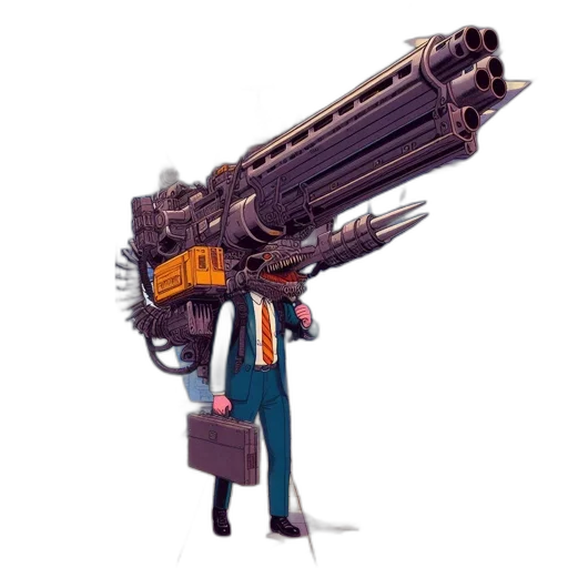 weapon, staff, robot, sword transparent PNG cut-out