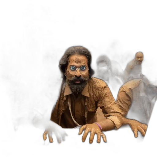 mask, creature, face, staff transparent PNG cut-out