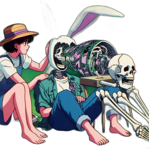 robot, weapon, vaporwave, concept art transparent PNG cut-out