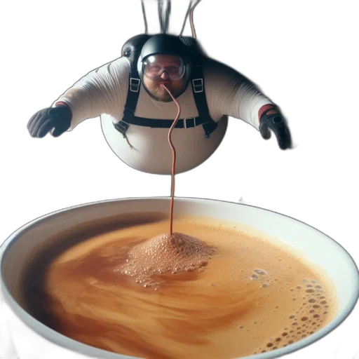 food, robot, creature, staff transparent PNG cut-out
