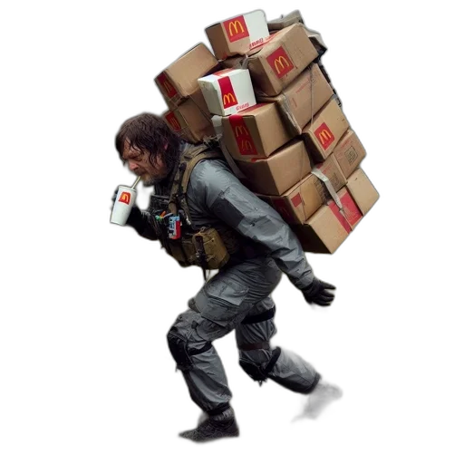 jacket, robot, weapon, concept art transparent PNG cut-out