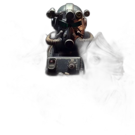 robot, mask, weapon, staff transparent PNG cut-out