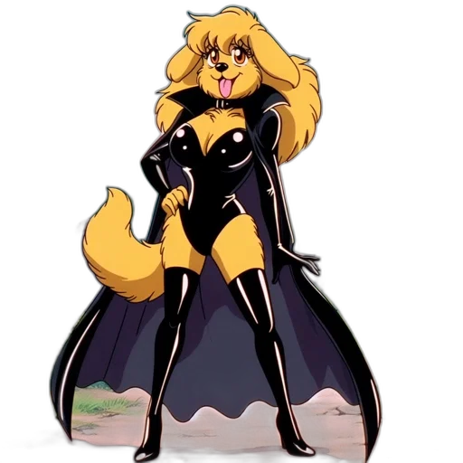 dress, staff, animal, concept art transparent PNG cut-out