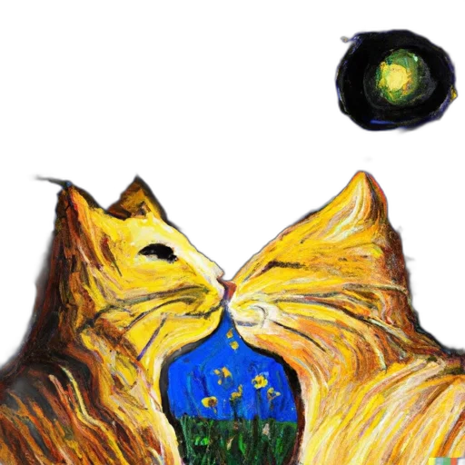 staff, animal, oil painting, pixel art transparent PNG cut-out