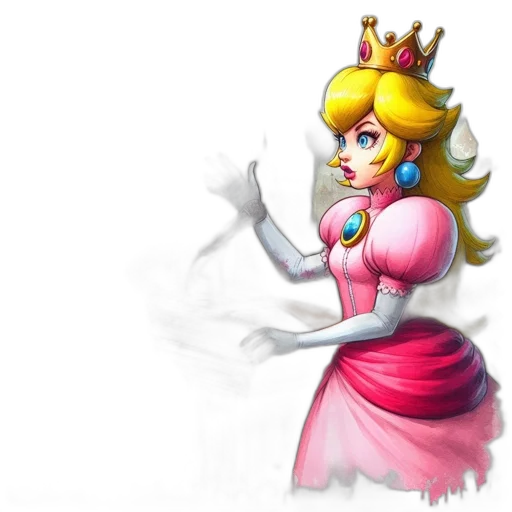 crown, dress, staff, concept art transparent PNG cut-out