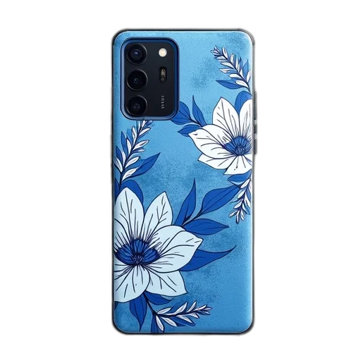 flower, blue, floral, pattern transparent PNG cut-out