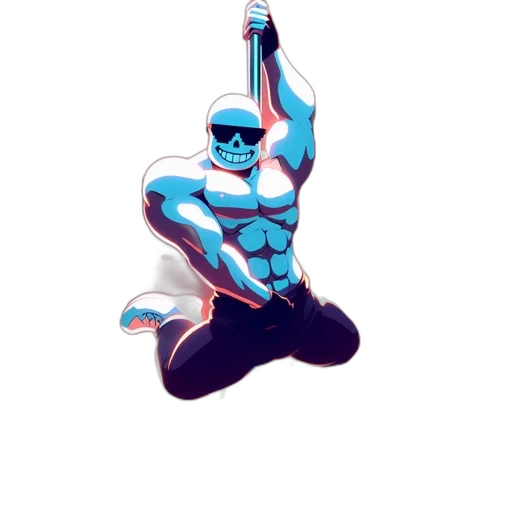 robot, bottle, staff, sword transparent PNG cut-out