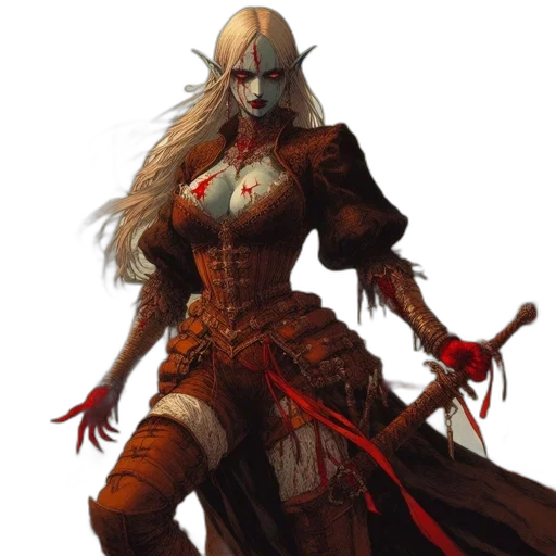 fantasy art, concept art, comic book art, pixel art transparent PNG cut-out