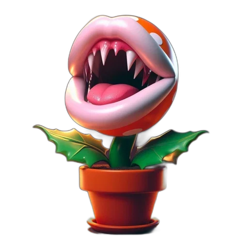 flower, creature, animal, face transparent PNG cut-out
