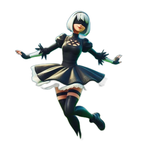 dress, jacket, robot, weapon transparent PNG cut-out