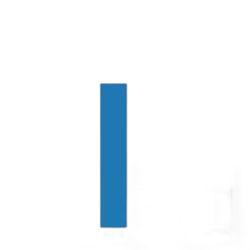 staff, robot, pixel art, blue transparent PNG cut-out