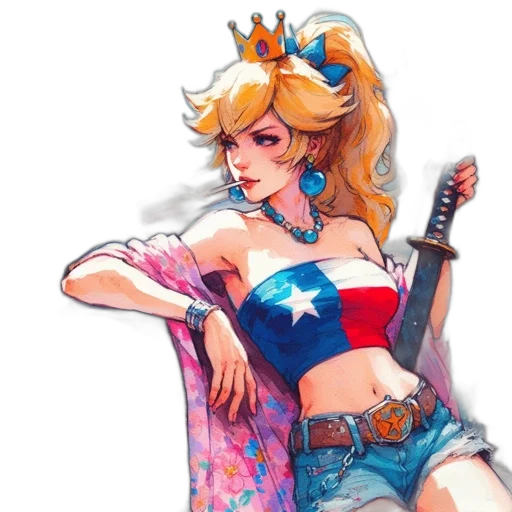 crown, weapon, dress, concept art transparent PNG cut-out