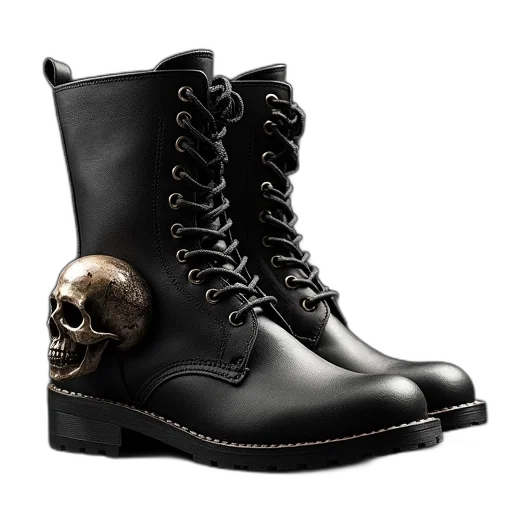 shoes, weapon, photorealistic, 3d render transparent PNG cut-out