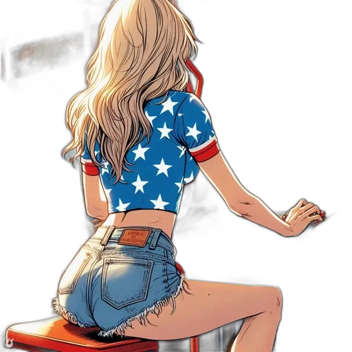 dress, cartoon, comic book art, concept art transparent PNG cut-out