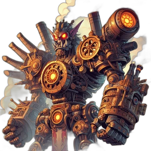 weapon, robot, staff, concept art transparent PNG cut-out