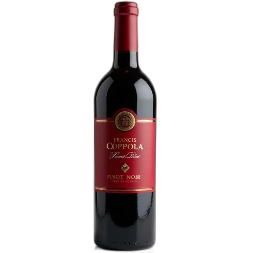bottle, francis, coppola, pinot transparent PNG cut-out