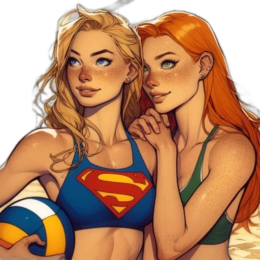 comic book art, concept art, fantasy art, cartoon transparent PNG cut-out