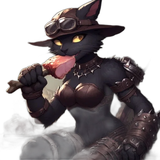 staff, weapon, hat, animal transparent PNG cut-out