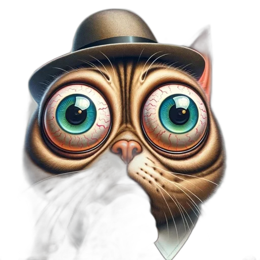 face, animal, staff, hat transparent PNG cut-out