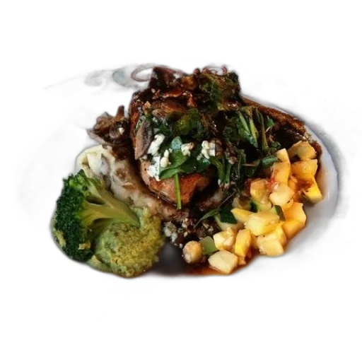 food, plate, broccoli, potatoes transparent PNG cut-out