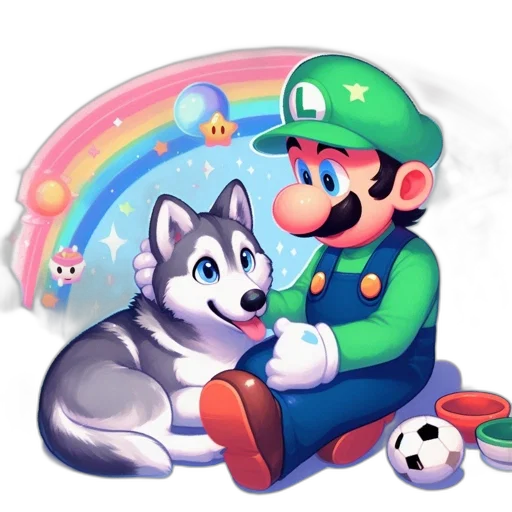 animal, pixel art, concept art, watercolor transparent PNG cut-out