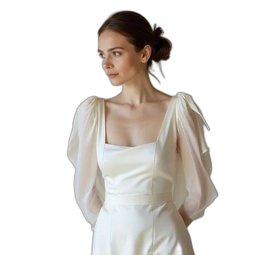 dress, jewelry, staff, crown transparent PNG cut-out